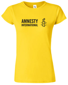 Women's T-shirt (Yellow) with Amnesty International USA Logo