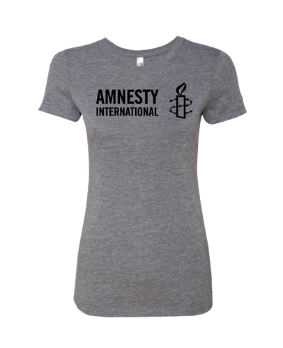 Women's T-shirt (Grey) with Amnesty International USA Logo