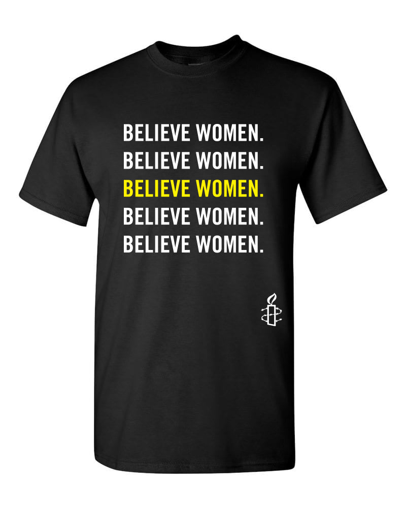 Believe Women T-shirt – Amnesty International USA Store