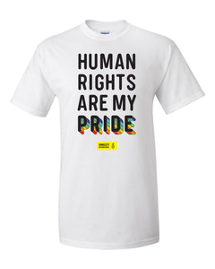 Human Rights Are My Pride (White T-shirt)