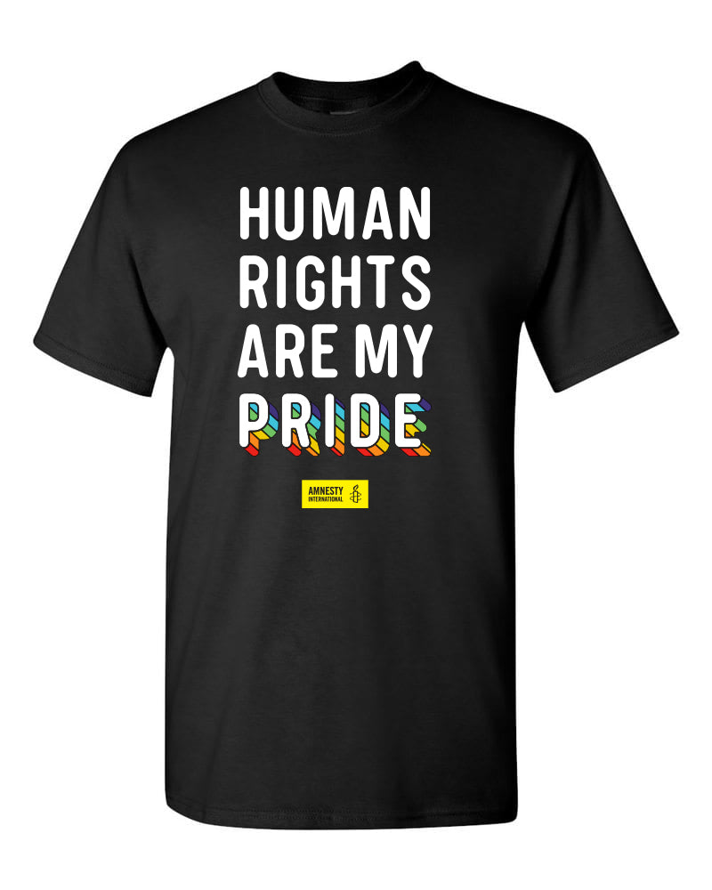 Human Rights Are My Pride (Black T-shirt)